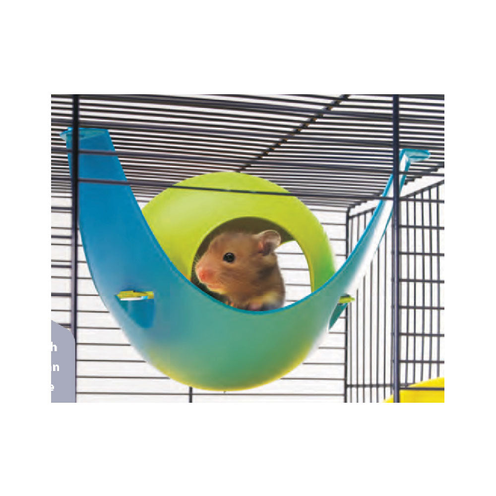 CASA PARA HAMSTER DOBLE FUNCION  SPUTNIK 21.5x21.5x12.5 CM